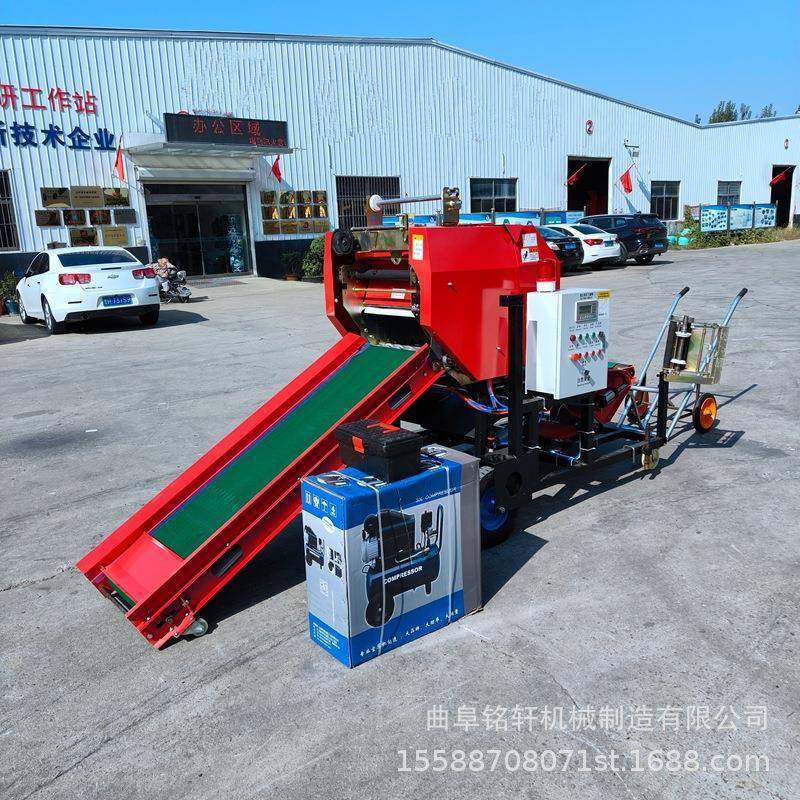 秸秆青贮饲料圆捆打包机黄储干湿牧草出口全自动打捆包膜一体机,畜牧/养殖物资,特种养殖设备,淘宝优惠券,粉丝福利购,淘宝优惠卷