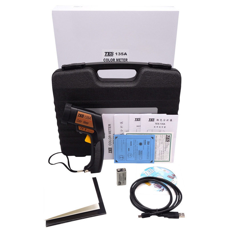 台湾泰仕物色分析仪TES-135A色差仪 色差计颜色对比色彩测试仪表