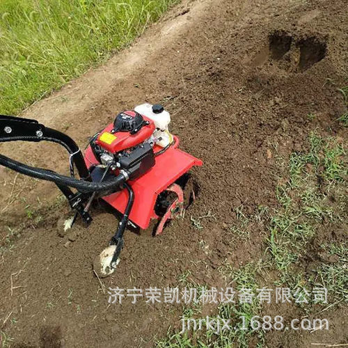 四冲程4马力汽油微耕机 小型二驱松土除草微耕机多功能手推微耕机