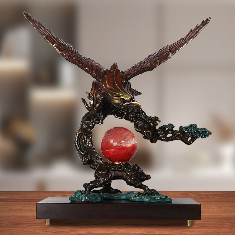 铜制工艺品鹏程万里摆件雄鹰办公室家居客厅摆设送客户工厂批发