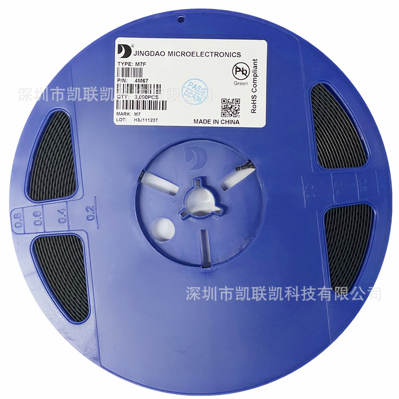 晶导微M7F SMAF封装 1N4007超薄贴片整流二极管 超薄M7F