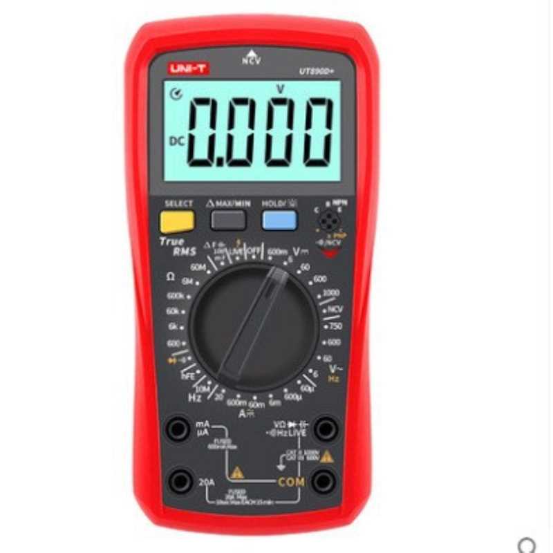 优利德万用表高精度数字多用表UT890D+/UT890C频率火线电工电容表