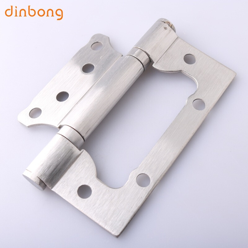 DB118不锈钢消声子母铰链 加厚蝴蝶免开槽合页 室内卧室房门合页