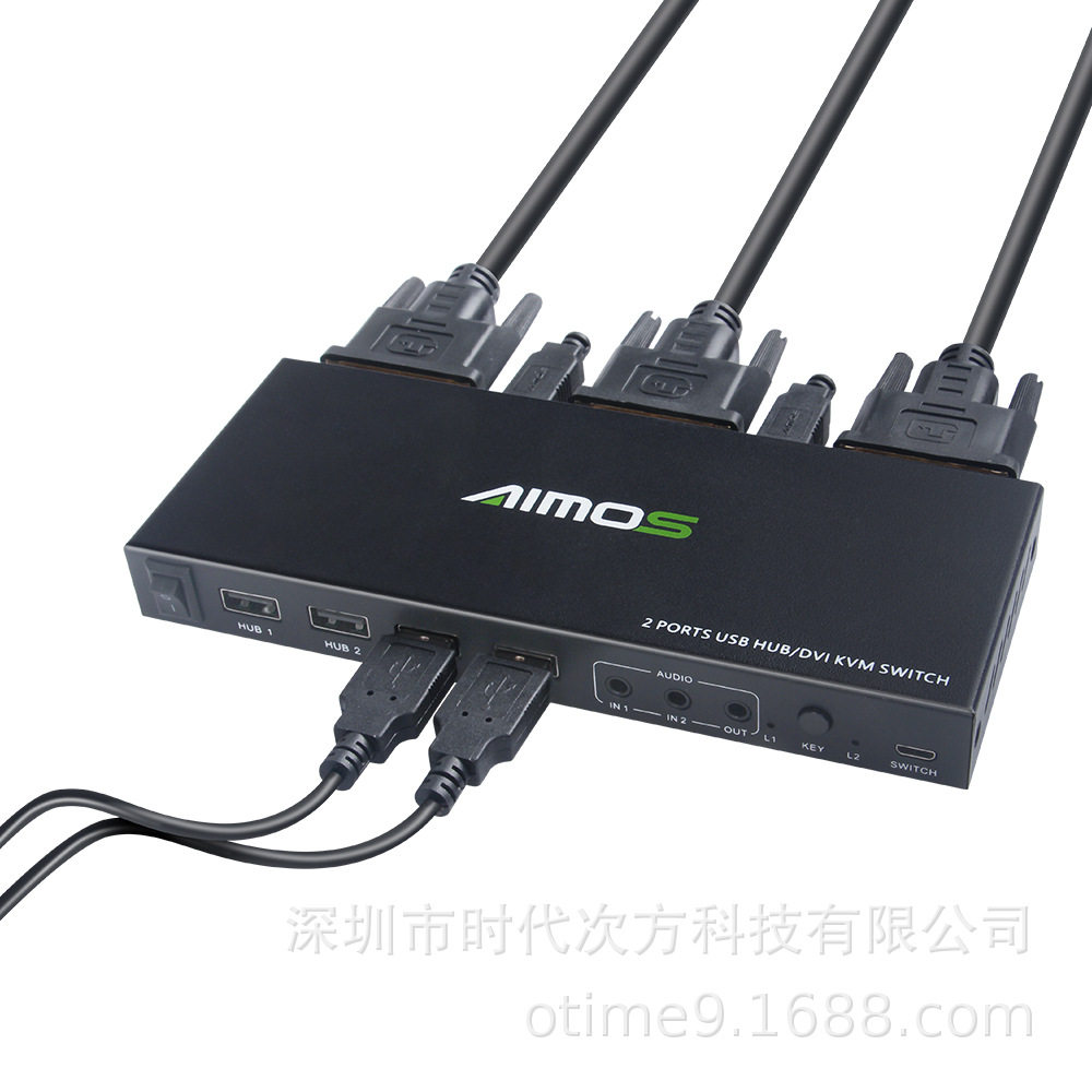 dvi kvmi切换器dvi切换器二进一 dvi线  工程款DVI-D