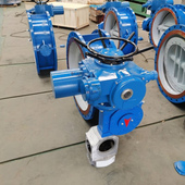 D943H法兰硬密封电动三偏心开关蝶阀 零泄漏