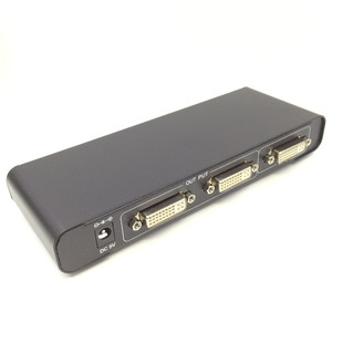 高清一进二出dvi分配器DVI-D分频器DVI-I分支器一分二分屏器1分2