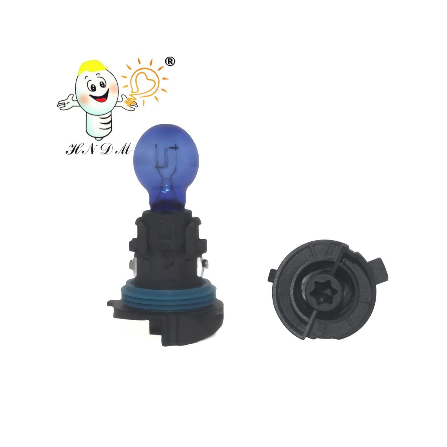 汽车灯泡PH24W 本色蓝超白光日行灯 转向灯 汽车角灯 辅助灯泡