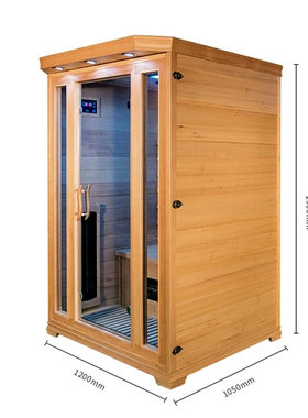 suana 2人铁杉木家庭放松苗条室内近红外桑拿