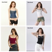 短款 Vone 辣妹上衣内搭 吊带背心女2026新款 修身 SheeE美式 复古毛衫