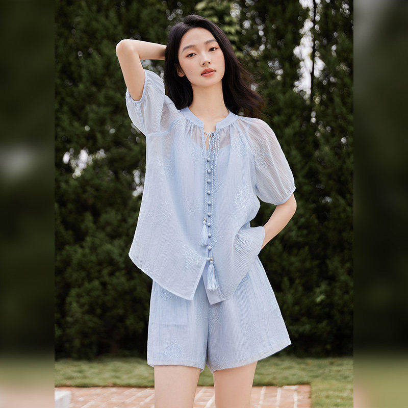 【倩姐严选】莱赛尔休闲气质宽松时尚套装