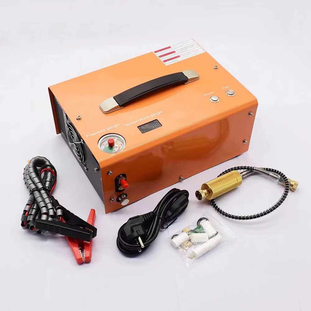 跨境新款12V车载高压打气泵30mpa高压打气机水冷单缸双缸40mpa