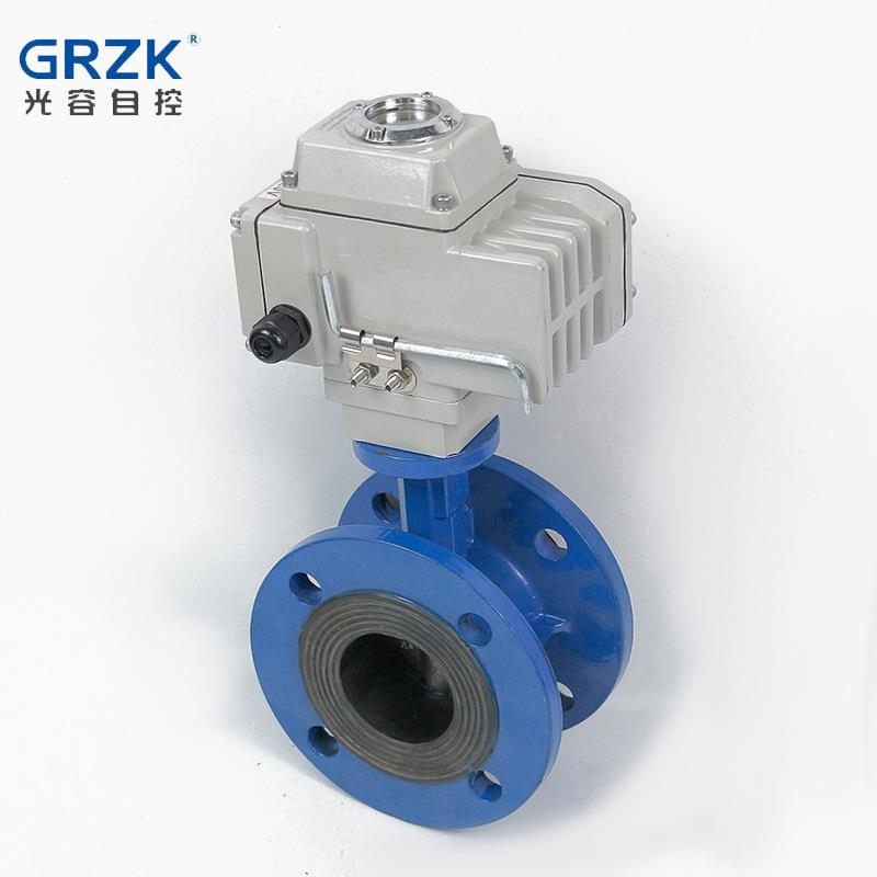 D941X-16C老款电动碳钢法兰蝶阀开关型软密封阀门工业大口径