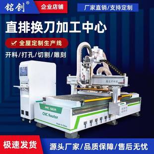 直排换刀加工中心开料机数控全自动拉米诺隐形件板式家具开料机