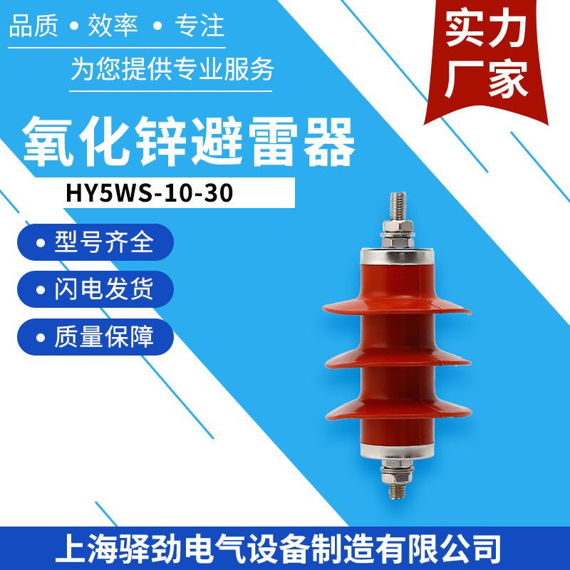 6KV氧化锌避雷器HY5WS-10/30一体式硅胶复合金属高压避雷器