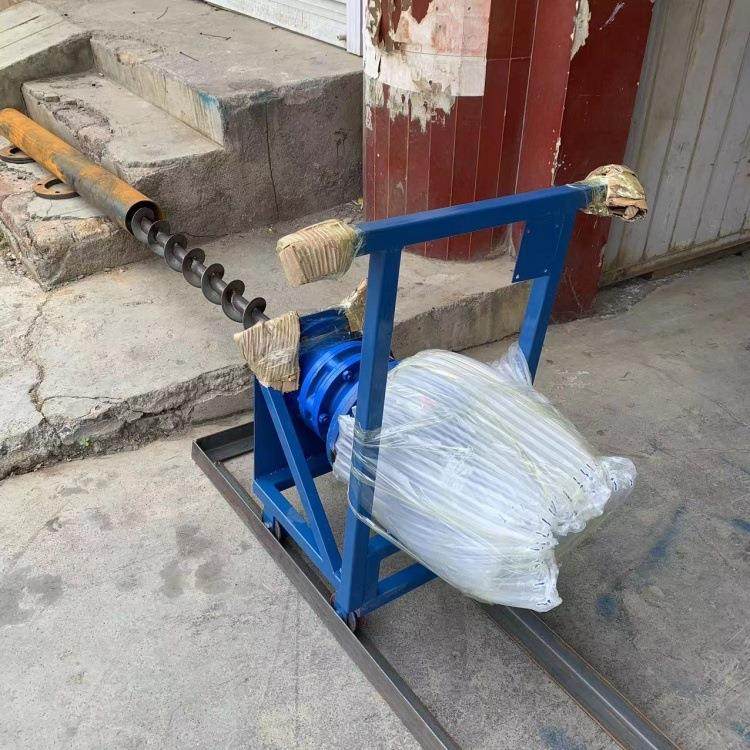 高速护栏钢桩芯掏土机 地下过路水平式钻洞 圆孔疏通清理钻孔机