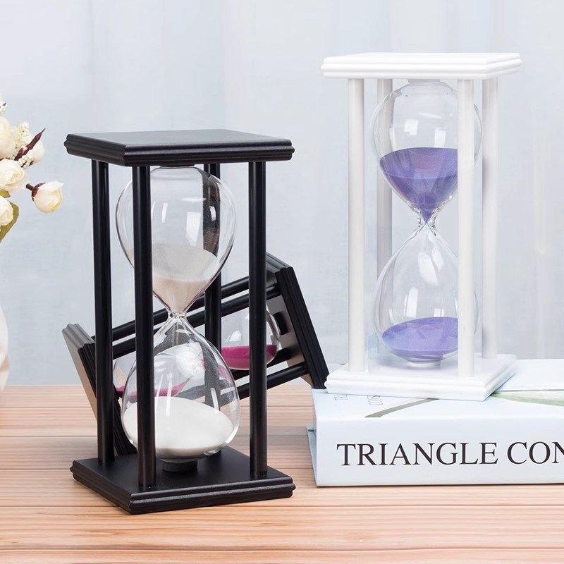 简约复古沙漏计时器创意家居办公室桌面摆件个性定制刻字新年礼物