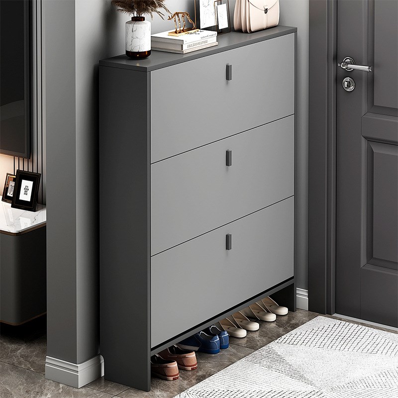 超薄轻奢翻斗鞋柜家用门口入户玄关柜一体隔断收纳神器小户型鞋架