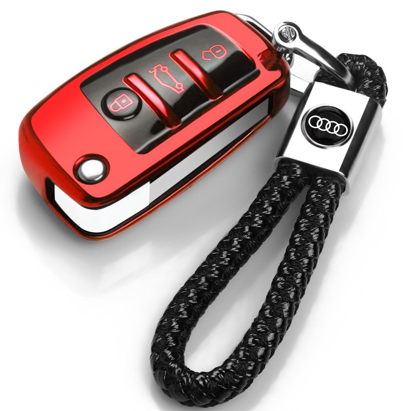 适用奥迪A3/Q3/Q2L折叠插入式08/09/10/11年老款A6L车钥匙包套壳