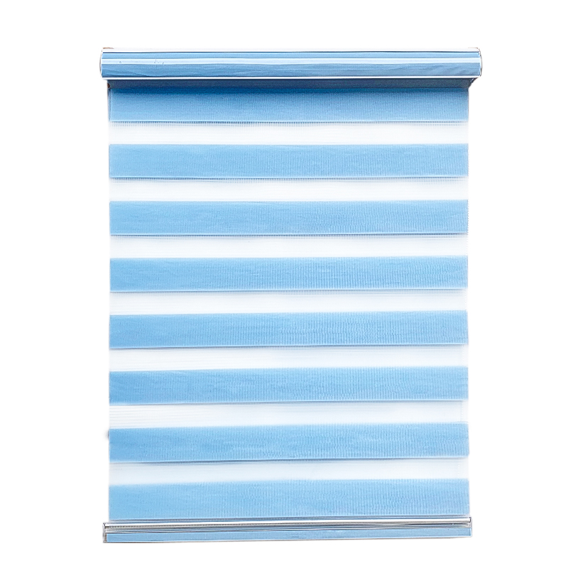 窗帘阳台布料加厚防晒全遮光成品遮阳落地双层免打孔卷帘百叶窗帘