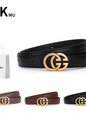 正品cKmu官方旗舰店皮带女款高级感2026新款真皮女士腰带时尚百搭