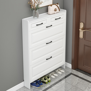 实木超薄鞋柜简约经济型家用门口新款玄关收纳窄入户翻斗爆款鞋架