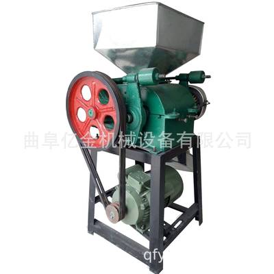 陕西五谷压片机玉米大豆燕麦挤扁机食品家用商用压扁机直销