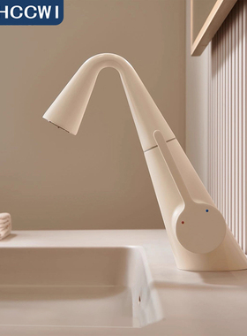 恒卫 百灵鸟系列可抽拉温度数显水龙头阳台盆面盆冷热旋转HC-114S