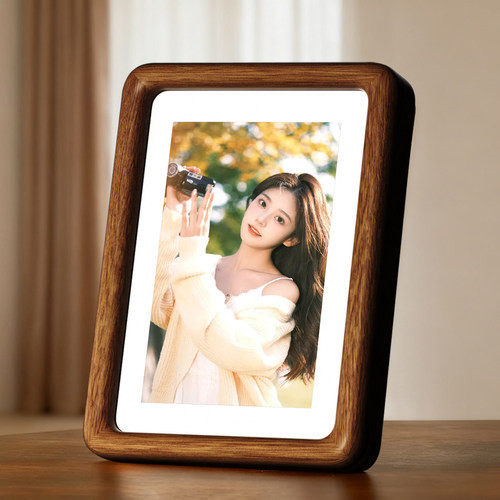 黑胡桃实木相框摆台洗照片挂墙