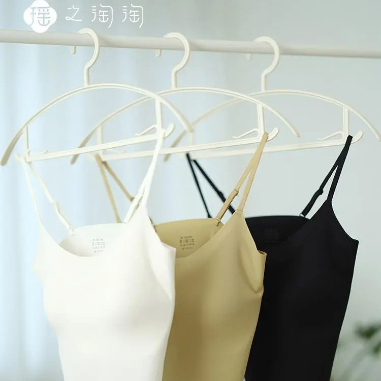 瑶之淘淘●无痕美背●短款打底美背无痕纯色百搭吊带内衣带胸垫