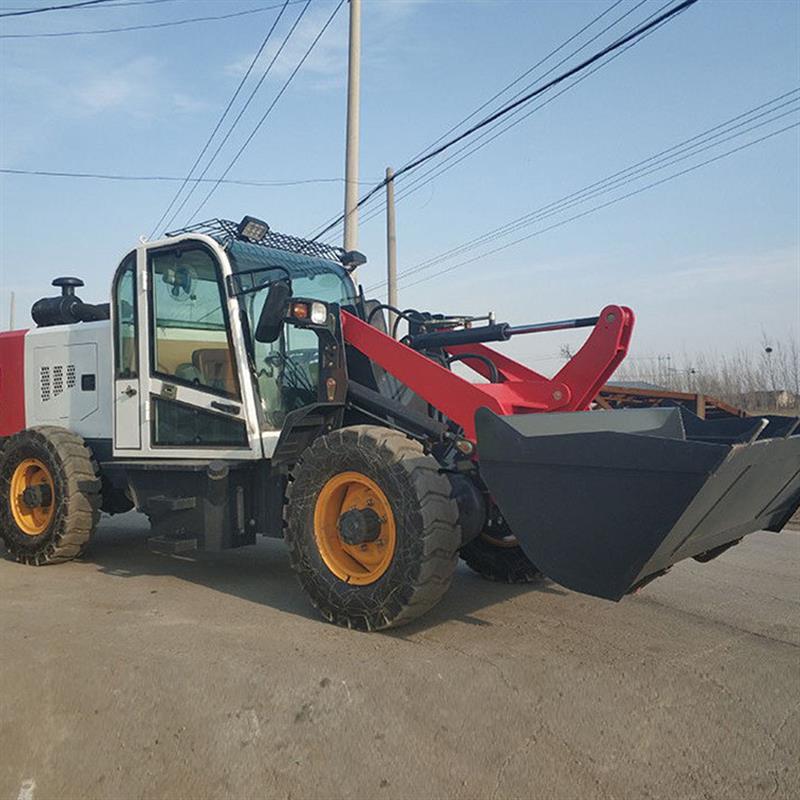 小型四驱工地矮脚虎  养殖场矮脚虎装载机 小型工地堆土机