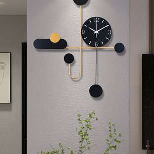 挂钟钟表客厅家用创意2023新款 网红装 饰挂表现代简约大气餐厅时尚