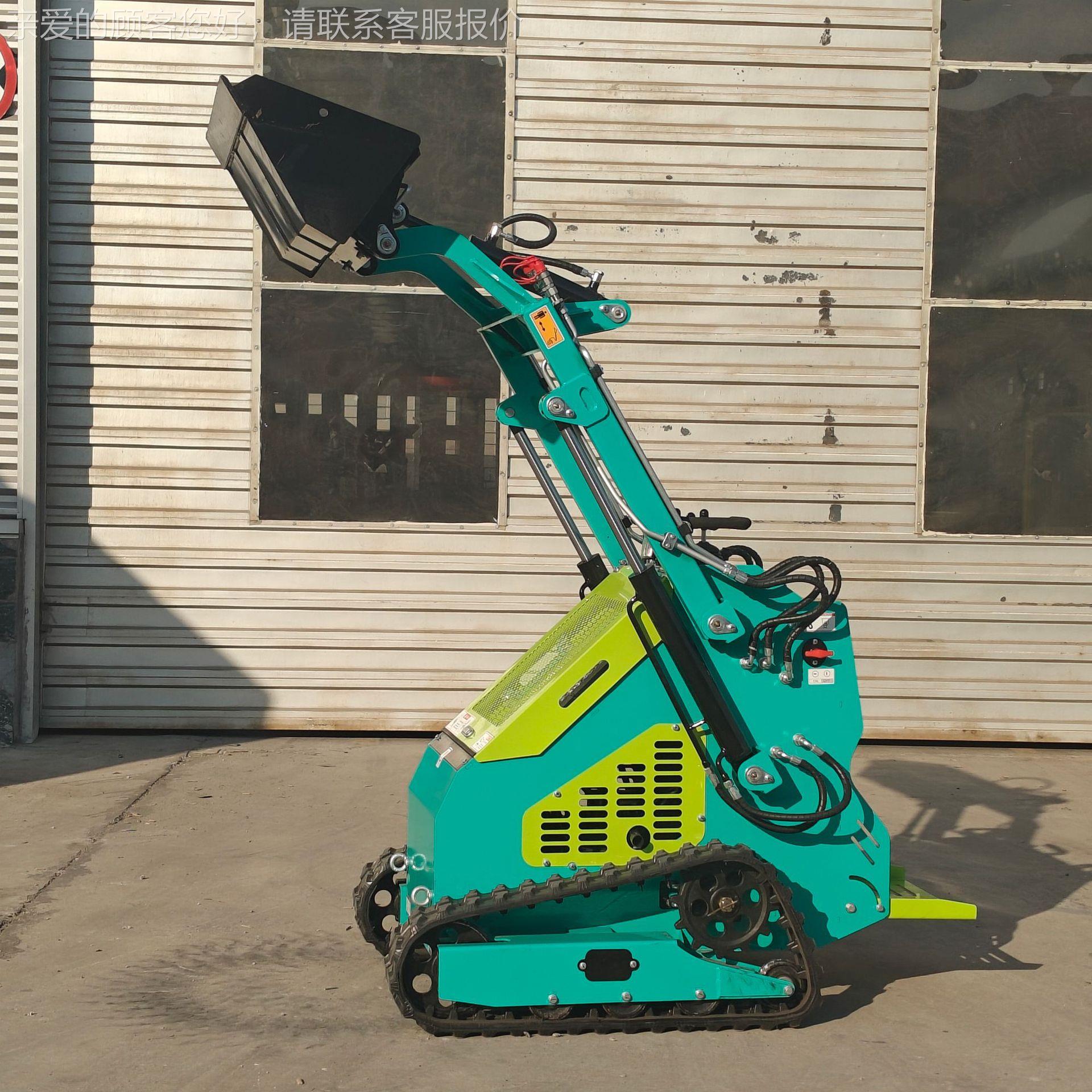 596头工厂HT源360多W滑移装载机 履带式清功能垃圾理扫雪小铲车