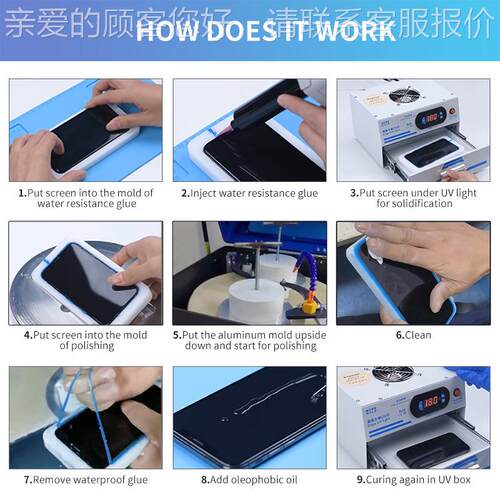 Fou-statio Phone Screen9TU-M079r Sratch Rcemovaln Polishing