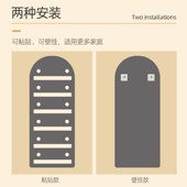 玻璃镜子贴墙自粘家用o全身穿衣镜女生卧室壁挂宿舍挂墙化妆试衣