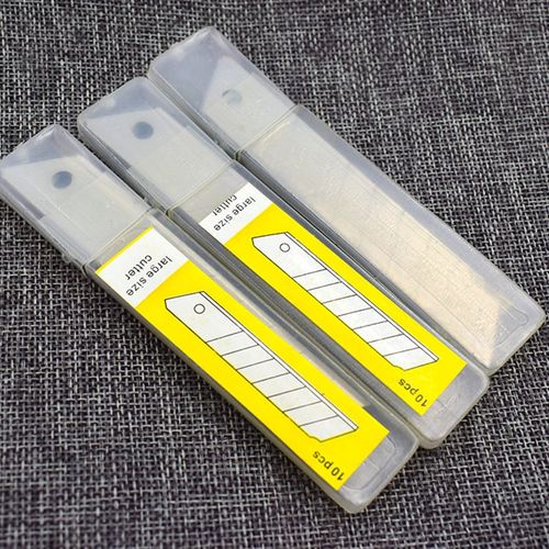 100片包邮 美工刀片 壁纸刀片 介刀片 大黄标刀片M 0.4mm厚 18mm