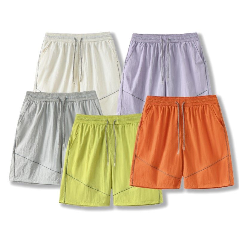 【冰感科技!前后反光条】夏季男士轻薄防L晒短裤防水松紧腰五分裤,男装,短裤,淘宝优惠券,粉丝福利购,淘宝优惠卷