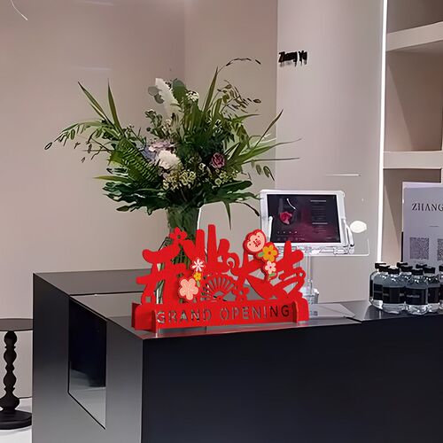 前台收银台开业大吉生意兴隆x摆件工艺品新店服装店铺装饰气氛布