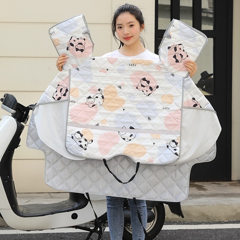 新品夏季电动摩托车o挡风被防雨防晒防紫外线薄款春秋遮阳防风罩