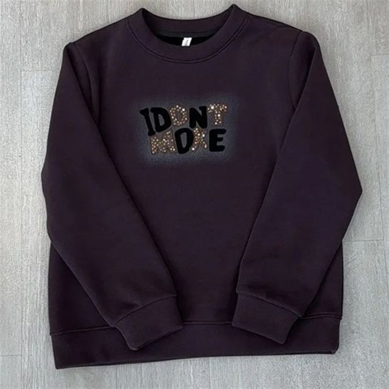 加绒加厚圆领套头l女士卫衣冬季新款中年妈妈宽松大码保暖打底上