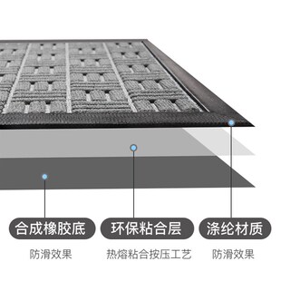 加厚条纹入户g防滑地垫门外家用进门口入户垫除尘耐脏磨蹭防盗脚
