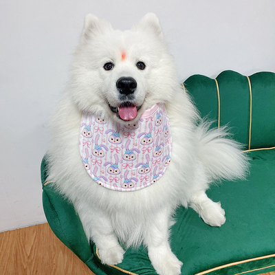 宠物狗狗口水巾小中m大型犬柯基萨摩耶阿拉斯加围兜夏季防口水围