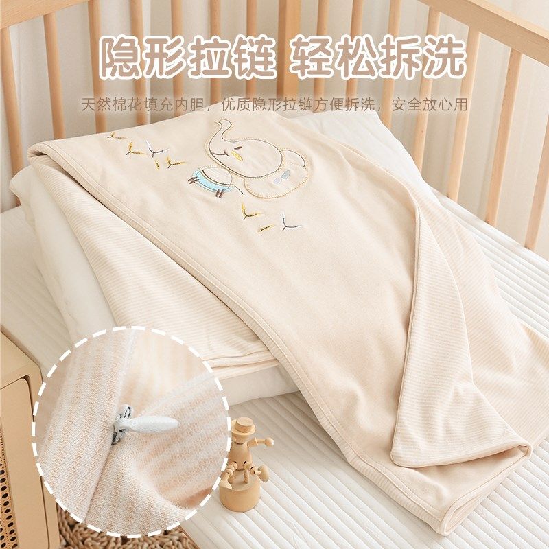 新生婴儿被子秋冬季加厚纯棉花宝宝盖被J幼儿园儿童四季通用午睡