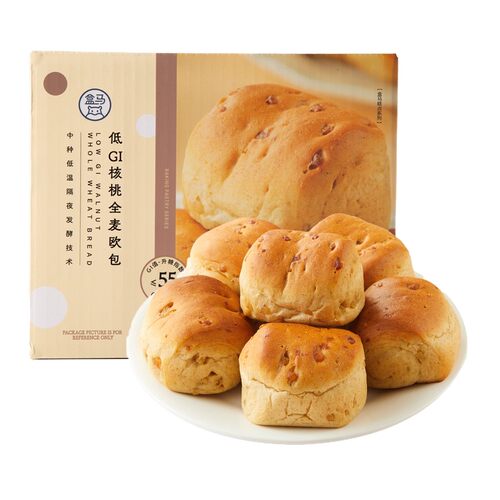 盒马低GI核桃全麦欧包480g