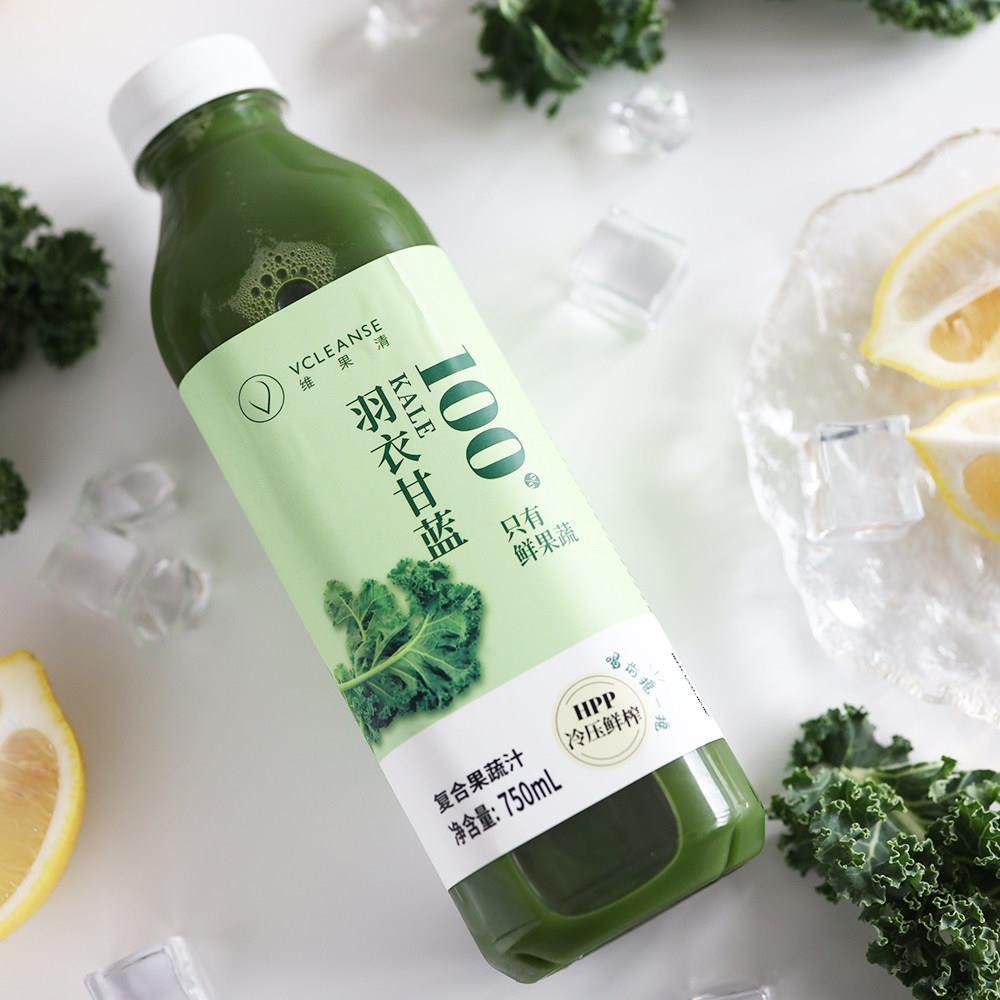 新品维果清羽衣甘蓝复合果蔬汁HPP杀菌冷压鲜榨酸甜清爽液体沙拉
