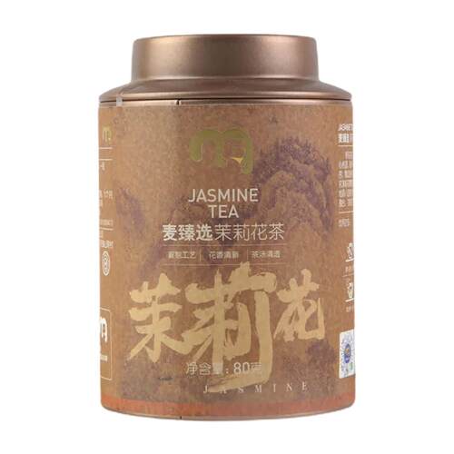 麦德龙 麦臻选 瑞吧 RIOBA 一级 春茶 烘青 茉莉花茶 80g