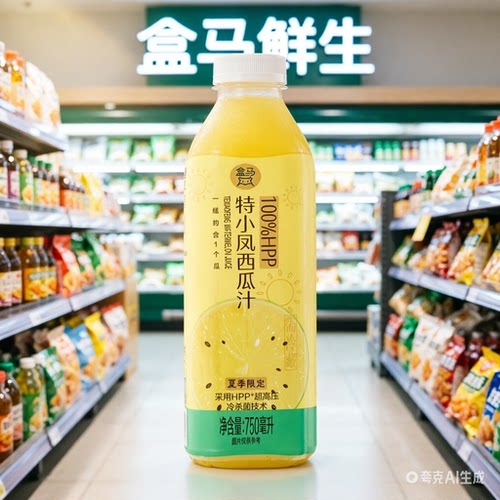 盒马100%HPP特小凤西瓜汁750ml