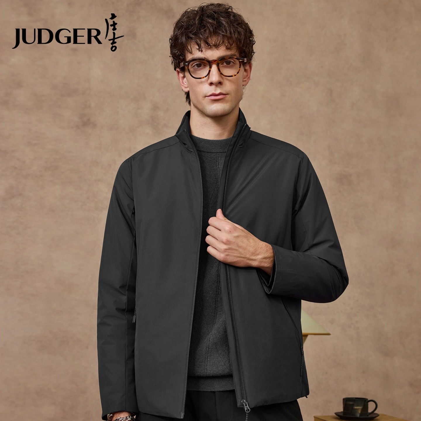 庄吉秋冬新款商务休闲拉链口袋夹棉加厚保暖立领夹克男士开衫外套,男装,棉衣,淘宝优惠券,粉丝福利购,淘宝优惠卷