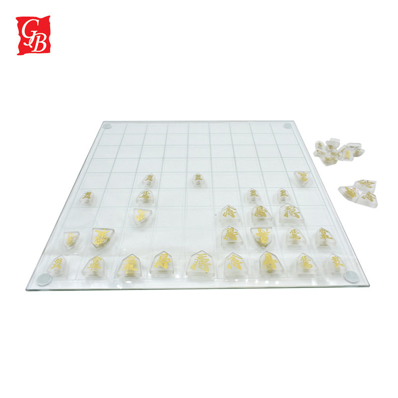 厂家批发日本将棋象棋 桌面对战玻璃日本将棋水晶日本象棋现货