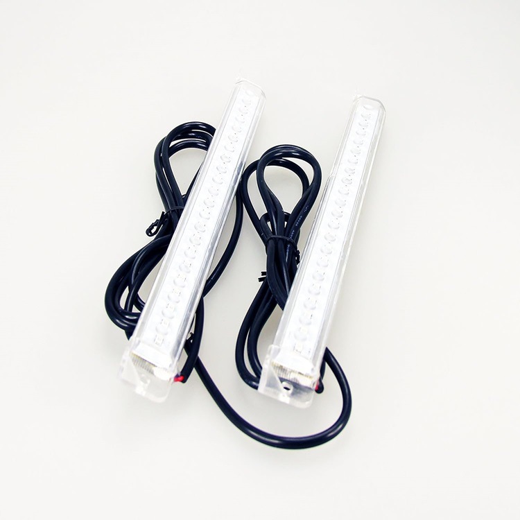 厂供2X21 LED 12V装饰片透明灯条水下蓝船LED 水底灯蓝光12-24VDC