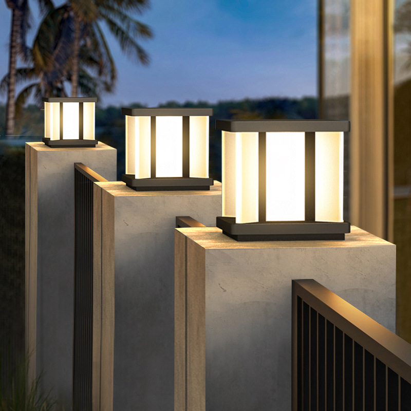 顺馨  柱头灯太阳能庭院灯围墙灯接电款大门灯门柱灯户外别墅门